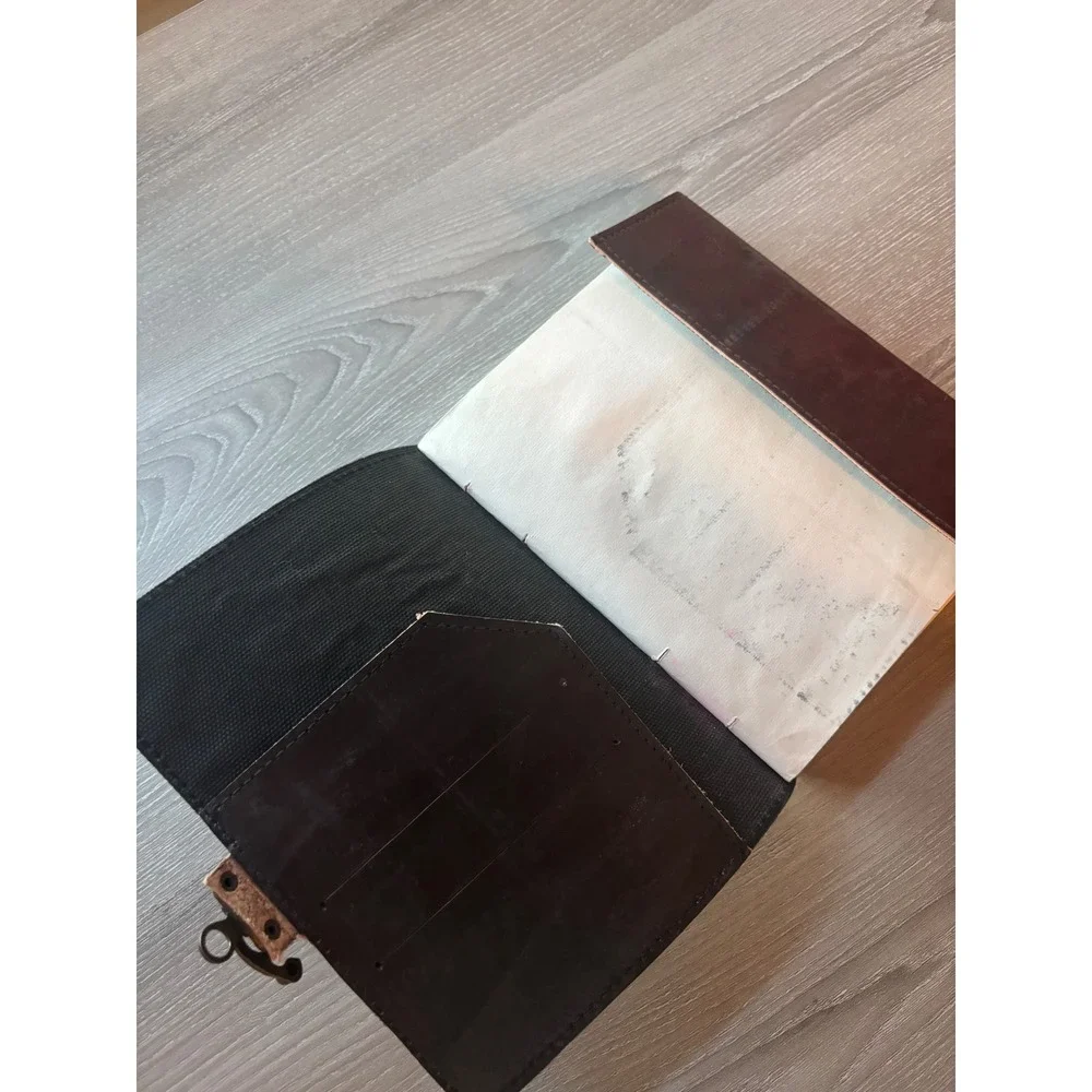 Embossed Horse Leather Journal Diary Sketchbook with‎ Brass Clasp Western Rodeo